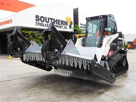 skid steer with slasher|skid steer slasher attachment.